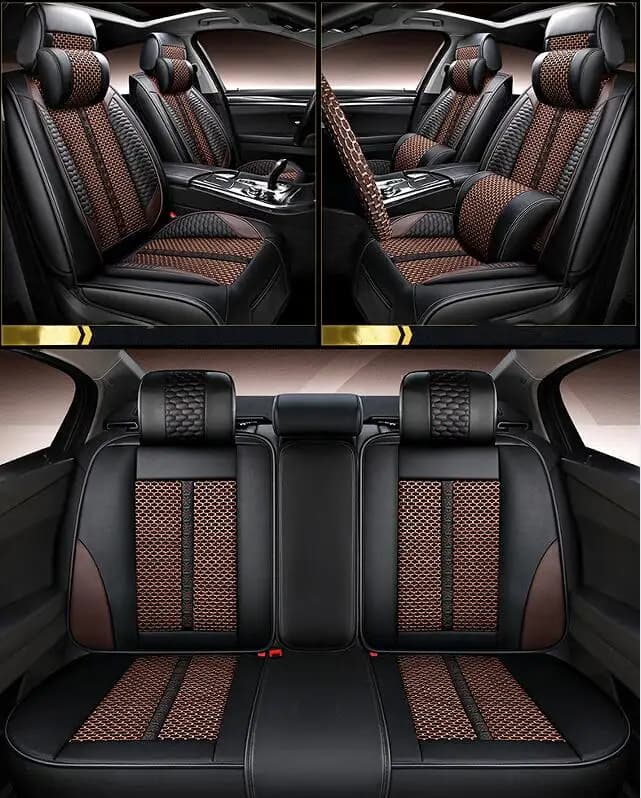 Complete set of car seat covers for Nissan X-trail 2025-2014 5 seats, breathable and eco-friendly seat cushion for Xtrail 2020
