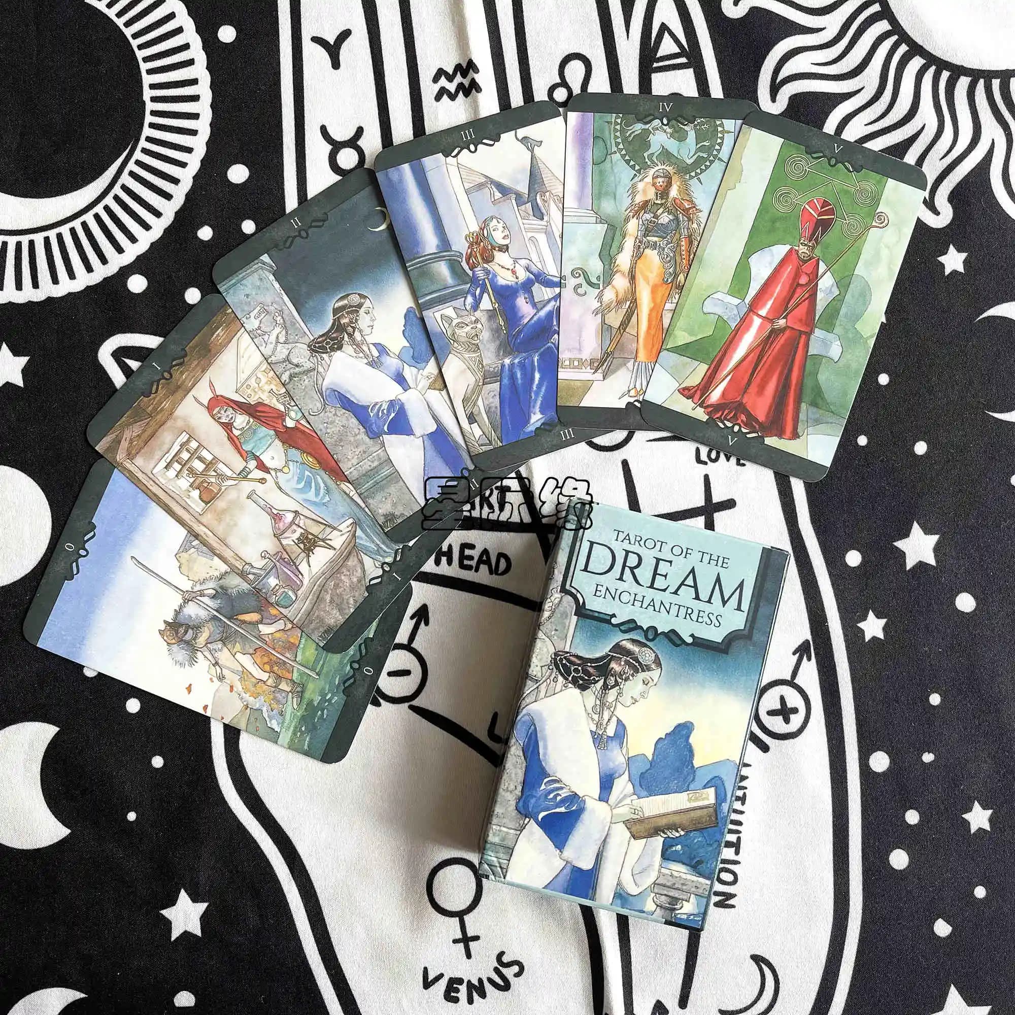 Tarocchi del sogno Enchantress Oracle Card con guida PDF Gioco da tavolo con mazzo inglese