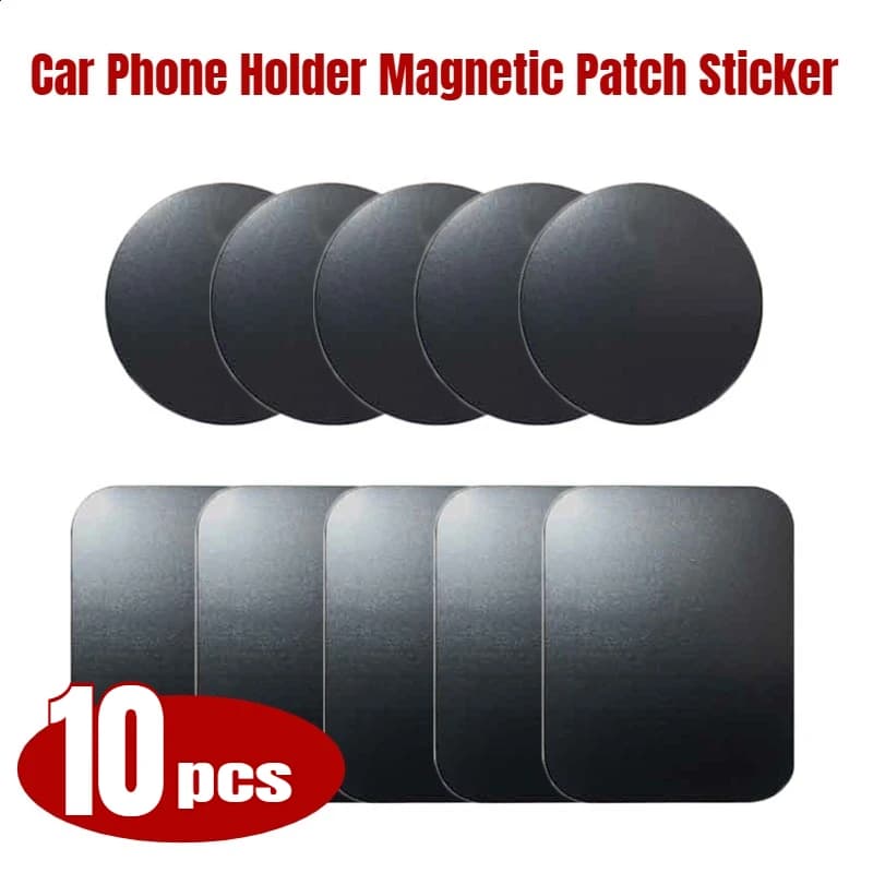 1/2/5/10 pezzi adesivi magnetici per supporto per telefono per auto con disco in metallo adesivo patch magnetico per supporto per auto per telefono cellulare tablet