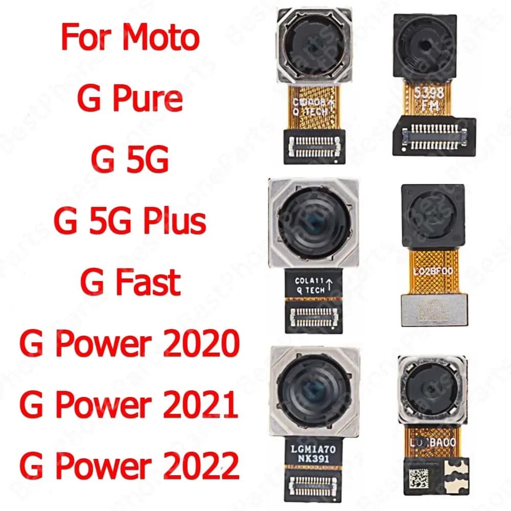 Modulo fotocamera per Motorola Moto G 5G Plus Pure Fast Power Frontale Selfie Fronte sul retro Parti di ricambio per fotocamera posteriore posteriore