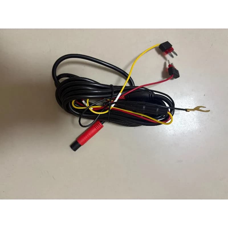 Cavo di alimentazione DVR per auto con connettore per scatola fusibili per dashcam, 2,6 metri, 8 pin, linea di alimentazione per videoregistratore e telecamera per auto