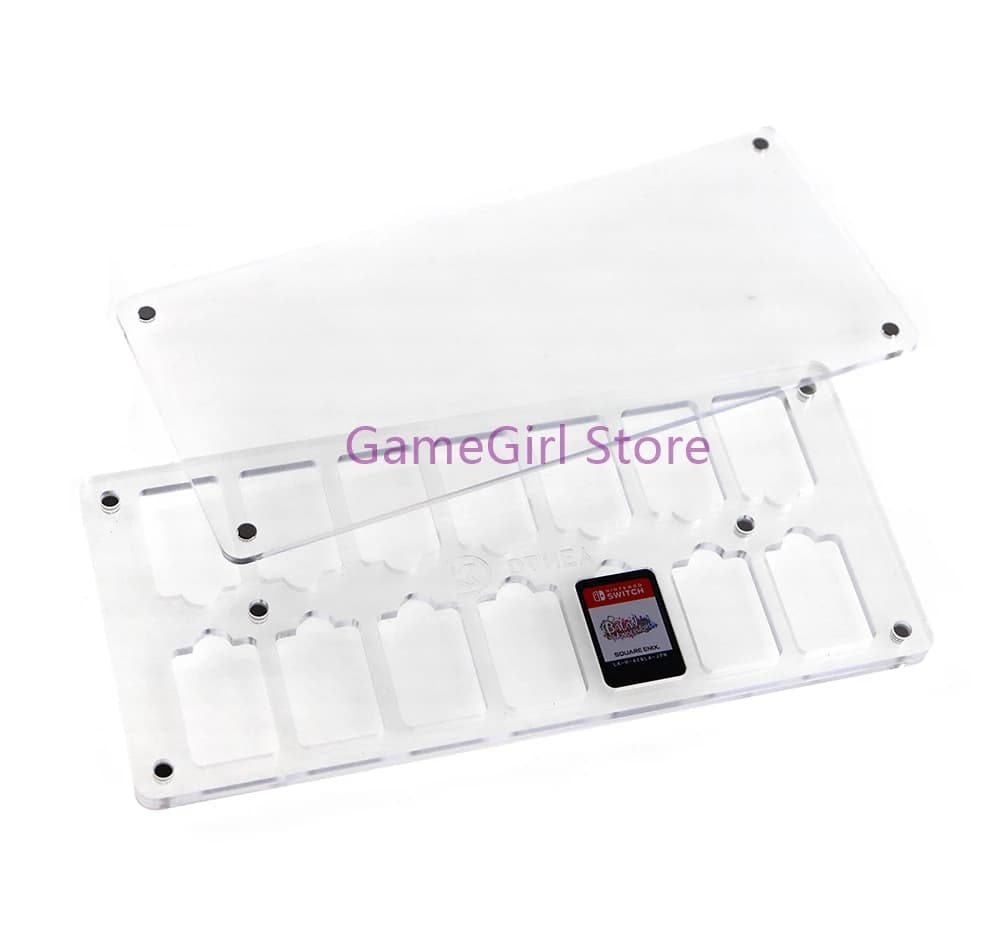 1 pz per Nintendo Switch NS Lite custodia magnetica OLED scatola di copertura per carte da gioco trasparente in acrilico trasparente
