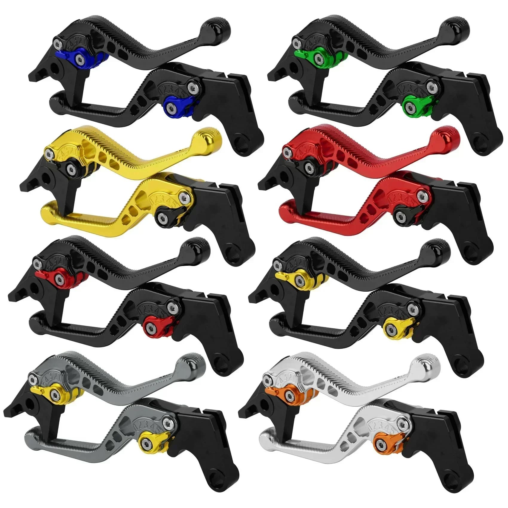Leve freno frizione moto corte 3D per Ducati 749/S/R 999/S/R, S4RS, 1098/S/Tricolor, 848 /EVO, MULTISTRADA 1200/1260/S/GT