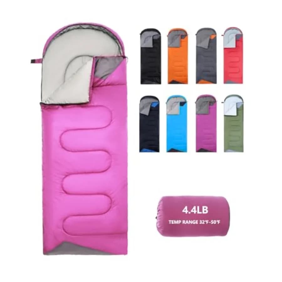 Sacchi a pelo per adulti per clima freddo -20 gradi, taglia grande e alta, leggeri, impermeabili, per backpacking, per ragazze, ragazzi, uomini, adolescenti