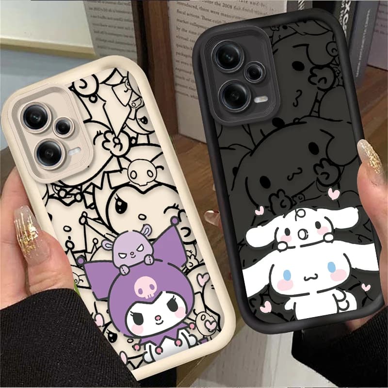 Custodia alla Moda Cinnamoroll Kuromi per Xiaomi Redmi Note 13 14 14S 12 11 Pro Plus 5G 12S 11S 10S 10 9 Redmi 14C 13C 12C 12 4G