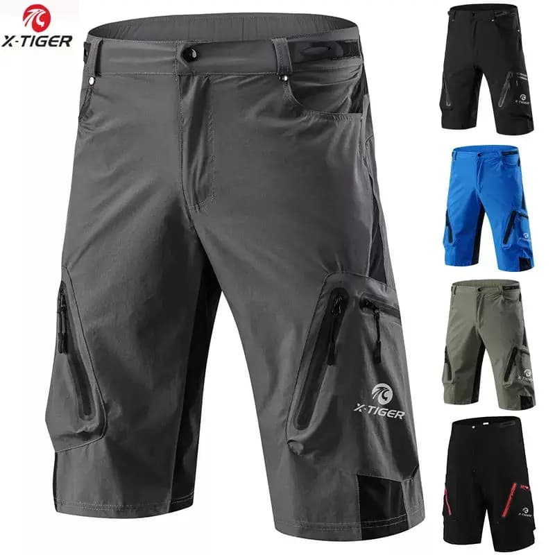 X-TIGER Pro Men Mountain Bike Shorts Cycling Shorts Breathable Loose Fit For Air Sports Open Race And Jogging MTB Cycling Shorts
