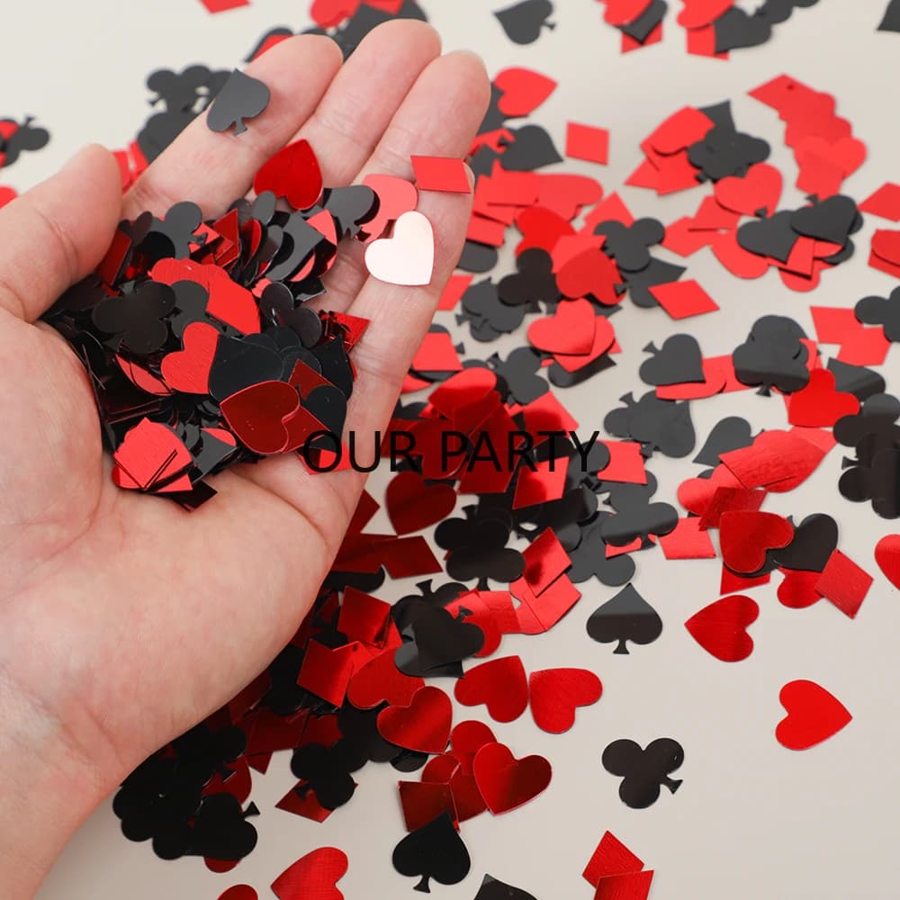 30 g/Back Casino Las Vegas Poker Sequins Coriando Night Game Table Dispersion for Adults Birthday Boy Wedding Party Decoration