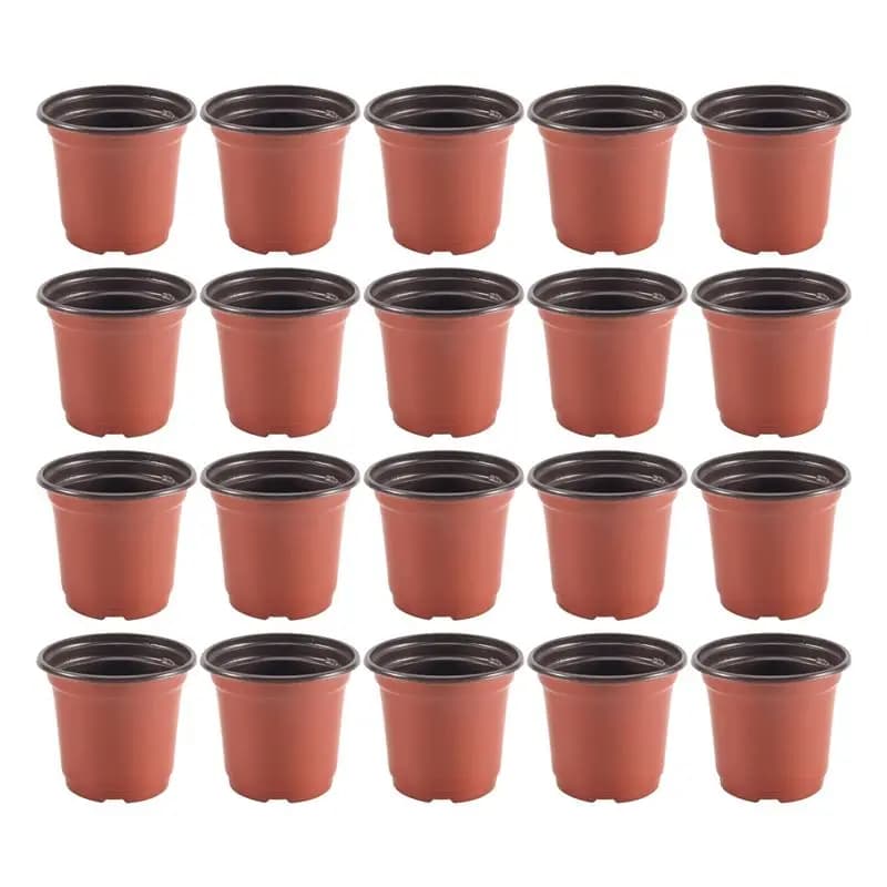 J1UL1N 200 Pieces Plastic Vase 4 Inchs for Semenzai, Plant Containers, Seed Germination Vases