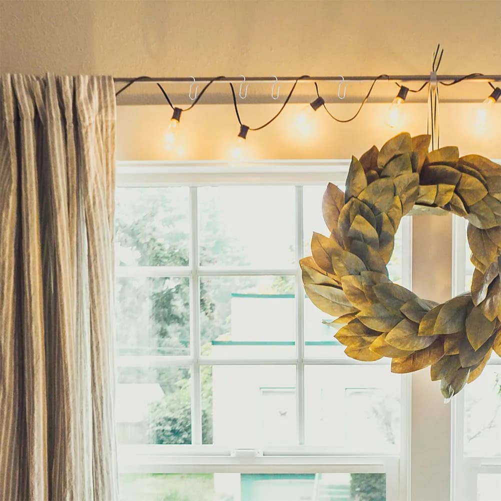 100 Pezzi Ganci per Soffitto Senza Foratura, Ganci Metallici a Forma di S per Tende e Teli Doccia, Articoli per la Casa Antiruggine e Resistenti all'Usura