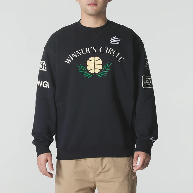 Under Armour Men's Sweatshirt, Sportswear, Trendy and Fashionable, Outdoor Comfortable Crew Neck Pullover Top 6012750-001