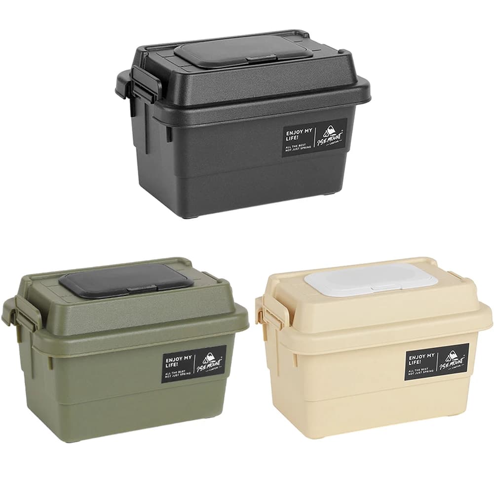 Multifunctional Desktop Tissue Container 1.1L Portable Seasoning Bottle Storage Box Moisture-Resistant for Camping Hiking Travel