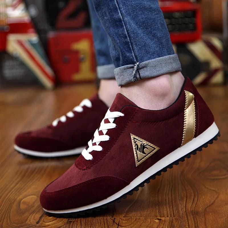 Scarpe da ginnastica alla moda da uomo Scarpe da corsa leggere in pelle scamosciata Scarpe sportive da uomo Scarpe da uomo casual comfort Scarpe da ginnastica firmate Calzature maschili