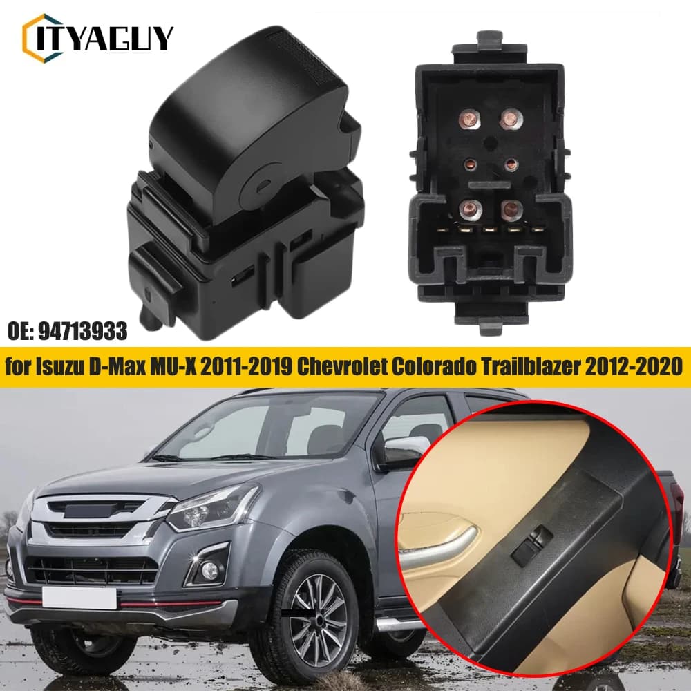 Interruttore finestrino posteriore sinistro destro lato passeggero per Isuzu D-Max MU-X 2/4 porte 2011-2019 Chevrolet Colorado Trailblazer 2012-2020