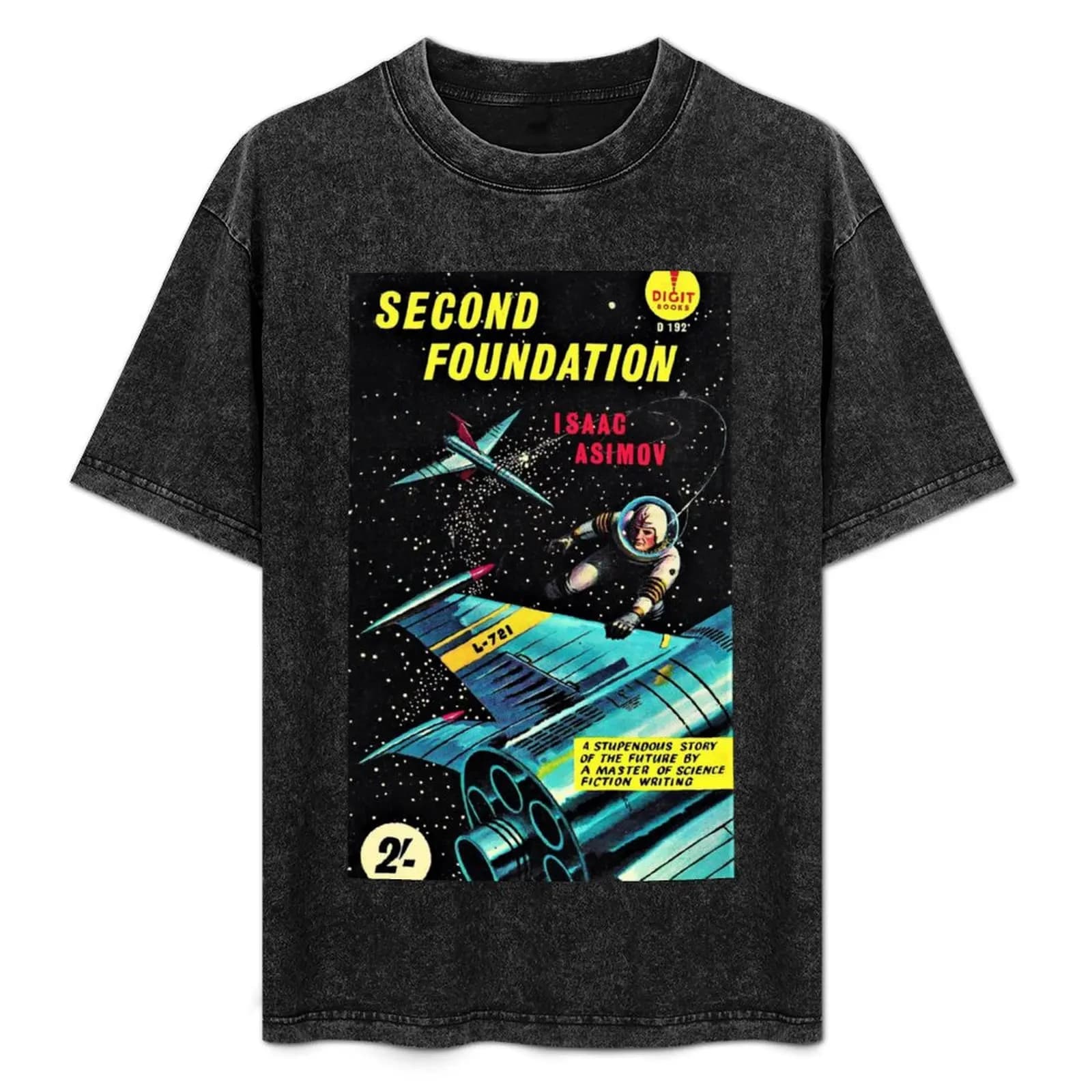 Second Foundation - T-shirt Isaac Asimov con stampa in stile urbano