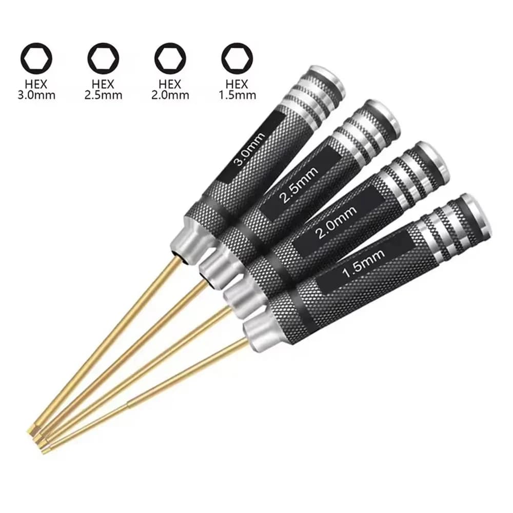 Hexagonal Screwdriver Set 1.5/2.0/2.5/3.0mm Hexagonal Tool Kit for First People Vision Racing Drone Cars Remote Control Parts