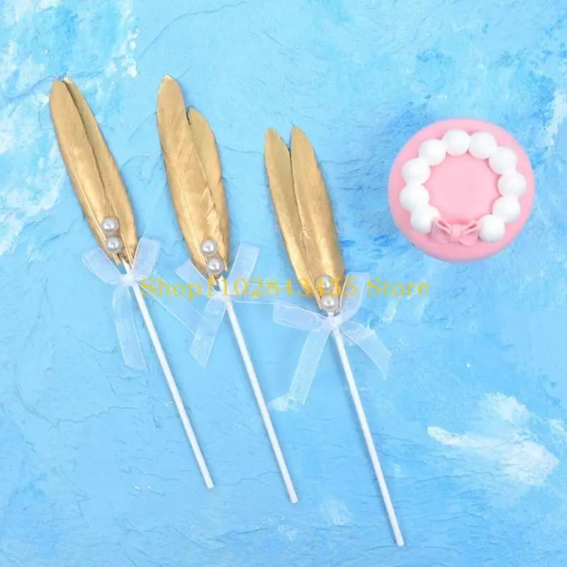 49MC Feathers for Crafts, 20 Pcs Goose Gold Feathers for DIY Dream Catchers Craft Wed