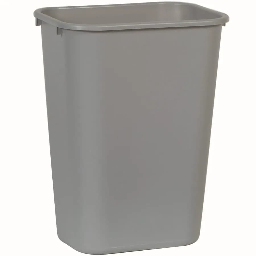 Cestino per Rifiuti da Cucina Rubbermaid, per Uso Ufficio, Contenitore in Plastica da 10,25 Galloni con Apertura Superiore, Design Grigio Elegante, Resistente agli Odori