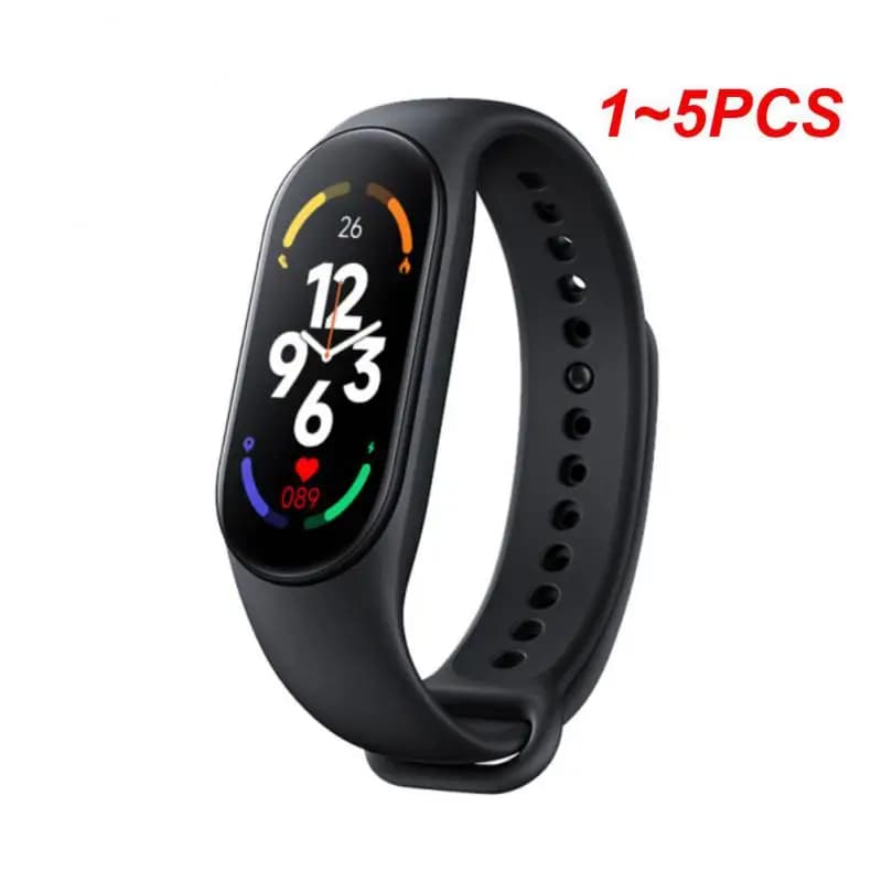 1~5PCS Mi Band 7 Smart Bracelet Big Screen Cardiac Pressure Cardiac Oxygen Blood Pressure In the Blood IP67 Dynamic Dial Waterproof For