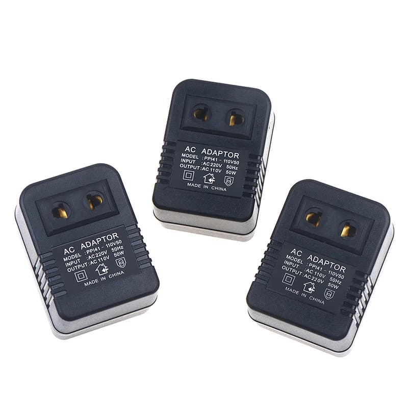 50W Step Down Transformer Travel Adapter AC 220V To 110V Voltage Converter US EU Plug Transformer Step Up Voltage AC110V to 220V