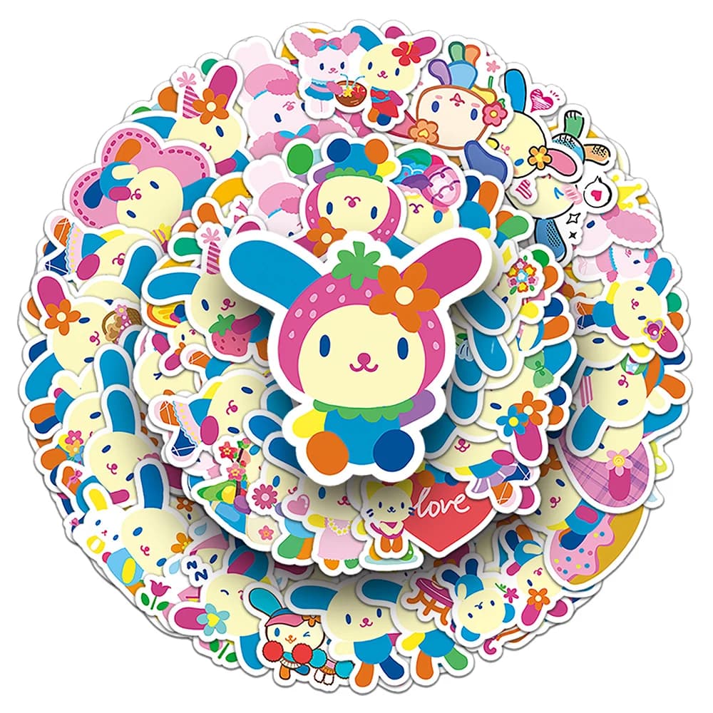 10/30/50pcs Kawaii Sanrio Anime Usahana Adesivi Cute Cartoon Ragazze Adesivo Giocattolo FAI DA TE Telefono Bottiglia di Acqua Notebook Graffiti Decalcomanie