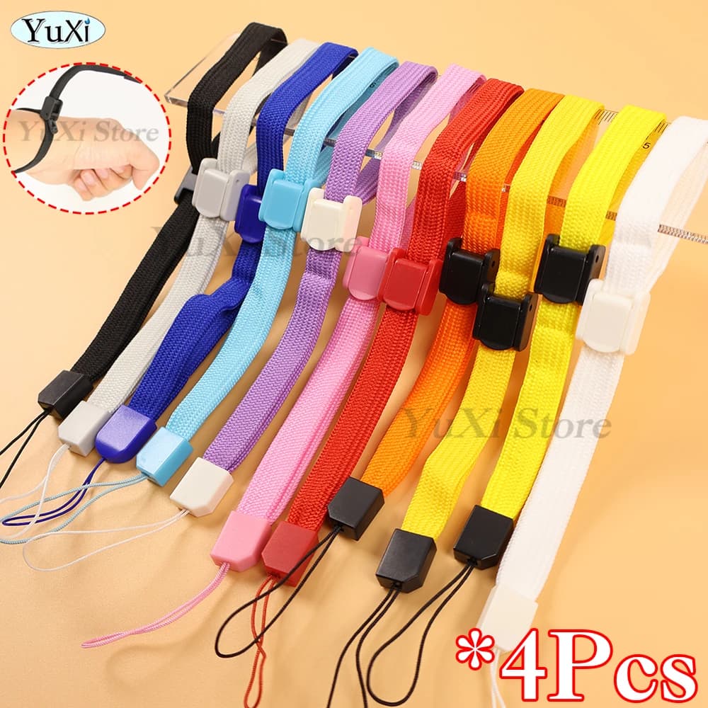 4 pezzi cinturino da polso regolabile per fotocamera del telefono USB cinturino per fotocamera MP3 cordino corda cinturino da polso per Wii U PSV PSP PS5 Switch GBC