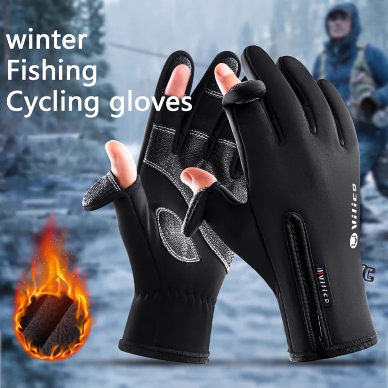 Vilico Ski Gloves with Touchscreen, Windproof, Woven Resistant, Anti-slip, Waterproof for Cycling and Fishing, Autumn and Winter