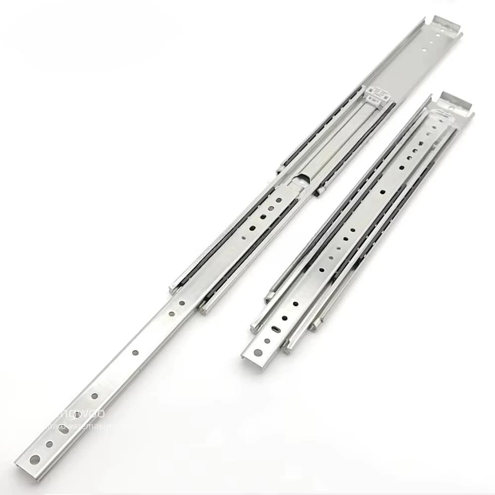 1000 mm in Stock 76 mm Wide Full Extension Drawer Rail, 220 kg Heavy Duty Telescopic Channel Slide for RV and Machine Toolbox