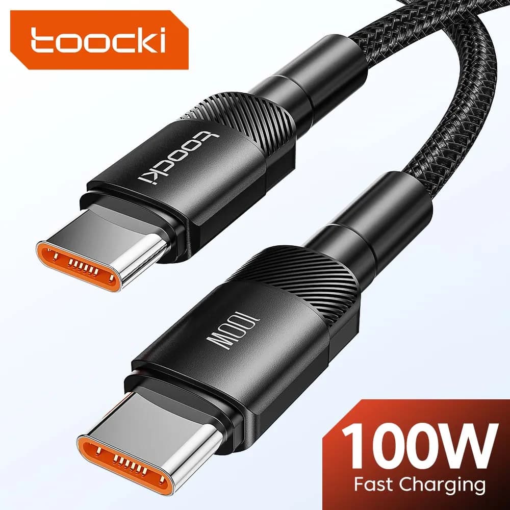 Toocki 100W C-type cable to USB C PD 3.0 fast charging 4.0 C-type fast charging for Macbook Samsung Xiaomi