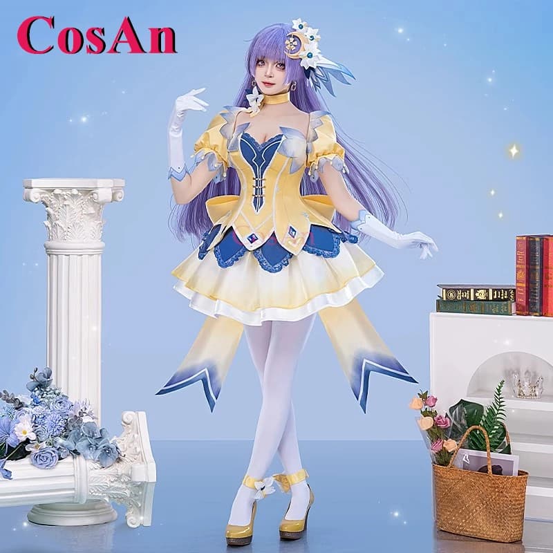 CosAn Anime Date A Live Izayoi Miku Cosplay Costumes Diva Sweet Lovely Uniform Dress Women Halloween Party Role Play Clothing