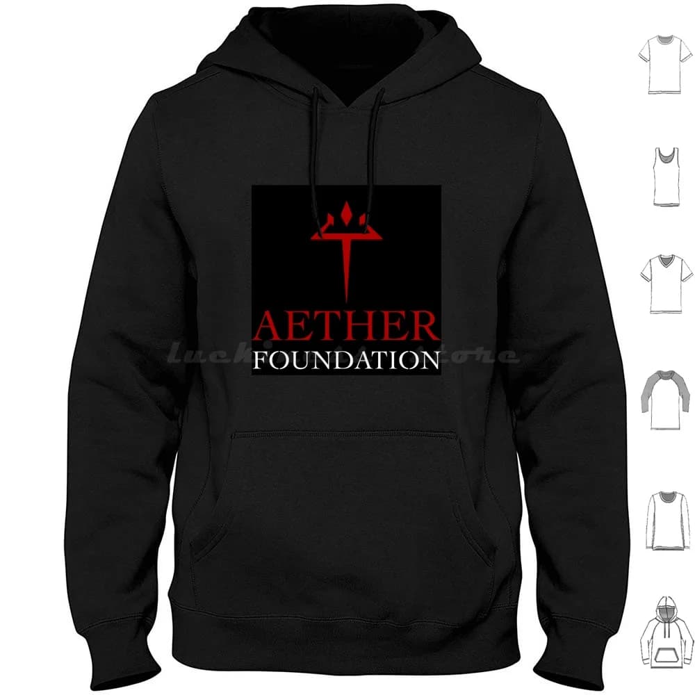 Aether Torchwood Hoodie Cotton Long Sleeve Aether Foundation Logo Torchwood Cardiff