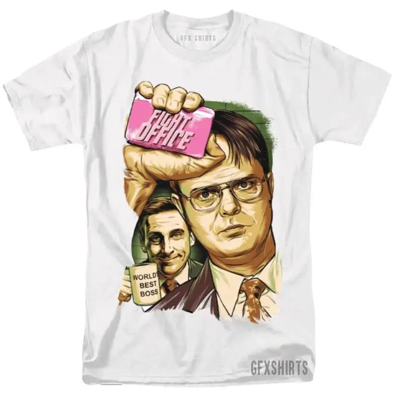 The Office Fight Club Shirt 90s Graphic Movie Classic retro vtg design T-Shirt