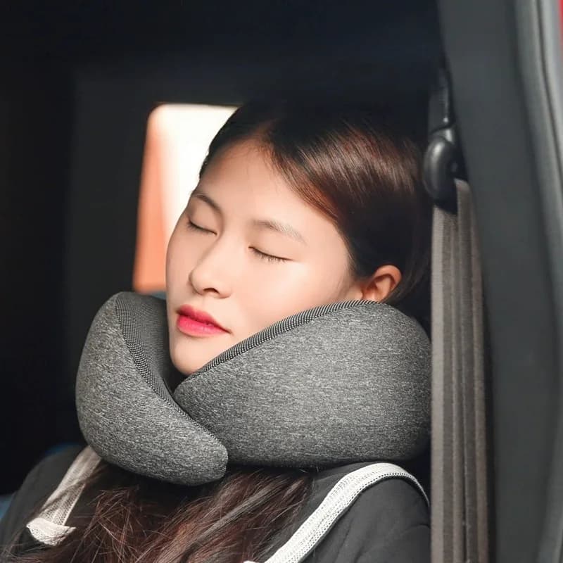 Cuscino regolabile a forma di U per lumache Cuscino in memory foam Cuscino per dormire da viaggio portatile Forniture per la casa Accessori da viaggio