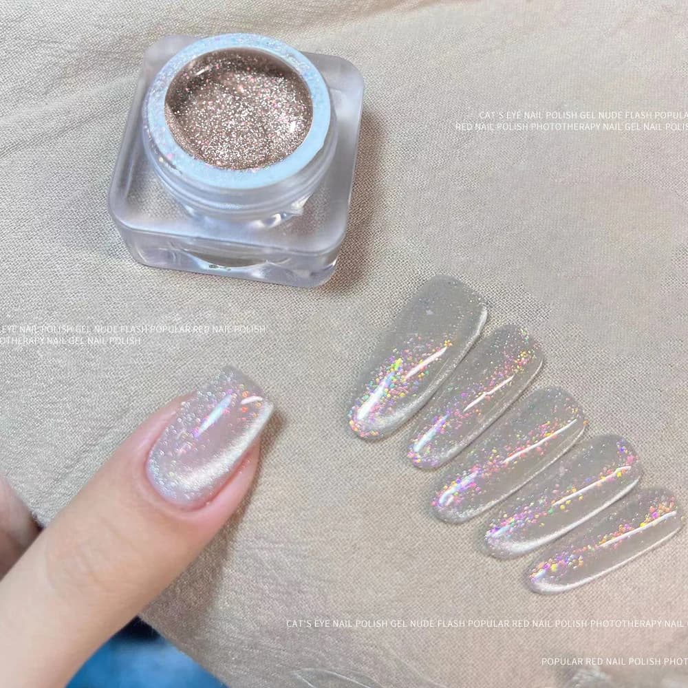 6ml Cat Eye Gel smalto per unghie Gel magnetico lucido Semi permanente Soak Off Gel UV Glitter Manicure Crystal Starry Nail Gel vernice *