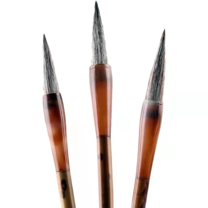 Horse Hair Calligraphy Brush Set Hard Hair Writing Painting Brush Pen Tinta China Adult Regular Script Official Script Practise
