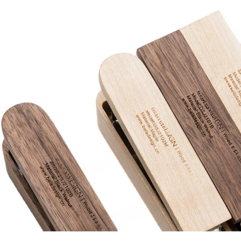 Cucitrice per tronchi Forniture per rilegatura portatili in legno massello Cancelleria per studenti n. 10 forniture per ufficio