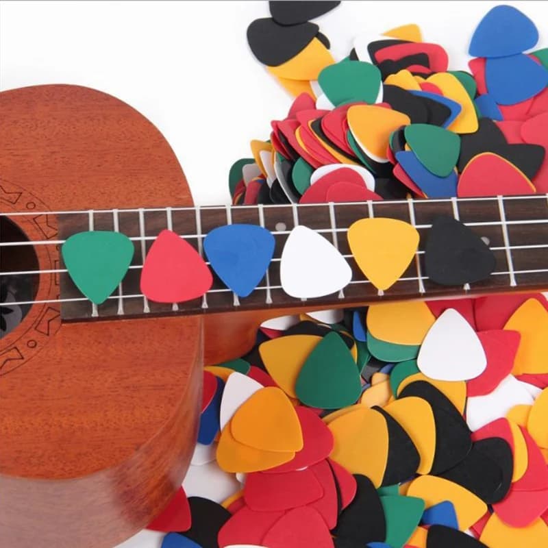 Plettri per chitarra elettrica per basso ukulele acustico in plastica ABS da 100 pezzi