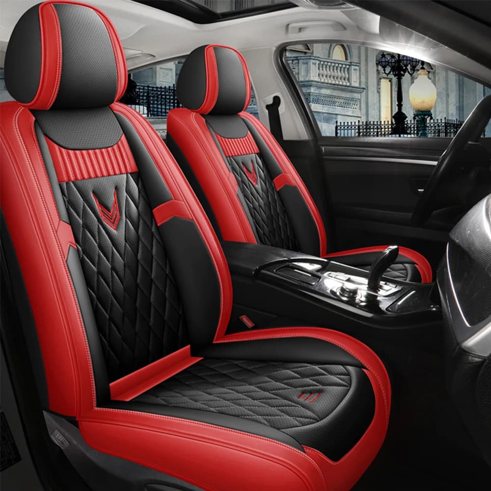 Leather Car Seat Covers for Mitsubishi Pajero Lancer Outlander xl 3 Space Star Grandis Carisma l200 interior automotive parts