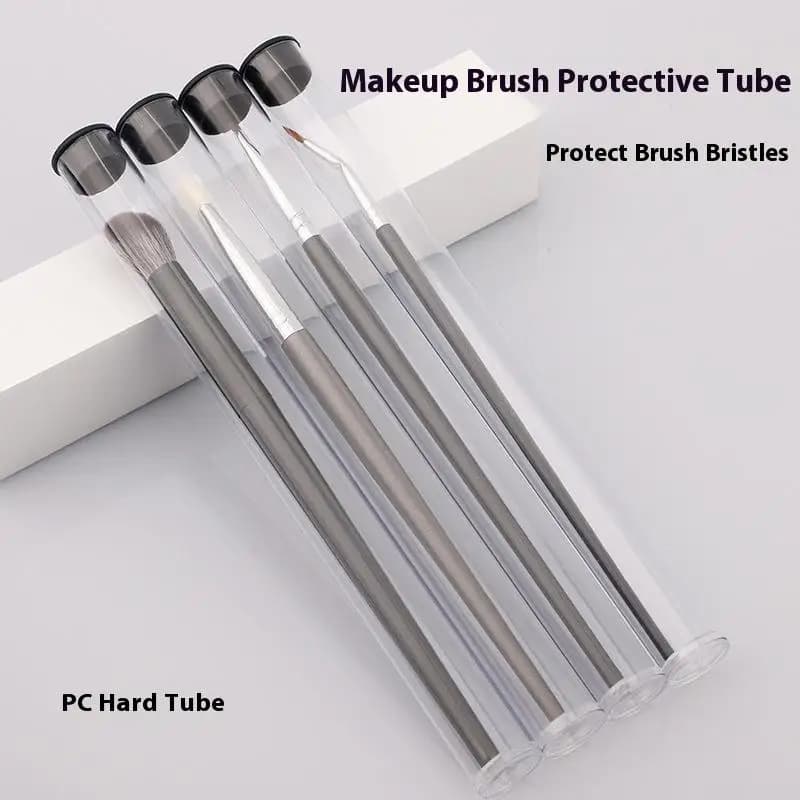 1*Pvc Transparent Cylindrical Connector for Makeup Brushes and Brushes, Light Gift Box for Pens, Revolving Storage