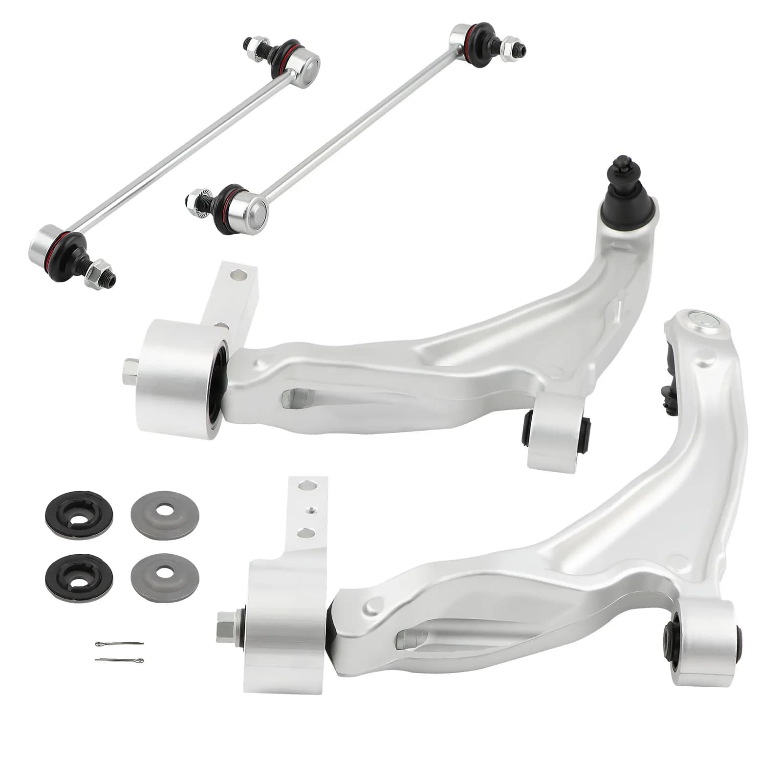 Kit 4x Bracci di Controllo Inferiori Anteriori e Barre Stabilizzatrici per Acura MDX ZDX 2007-2012 2013