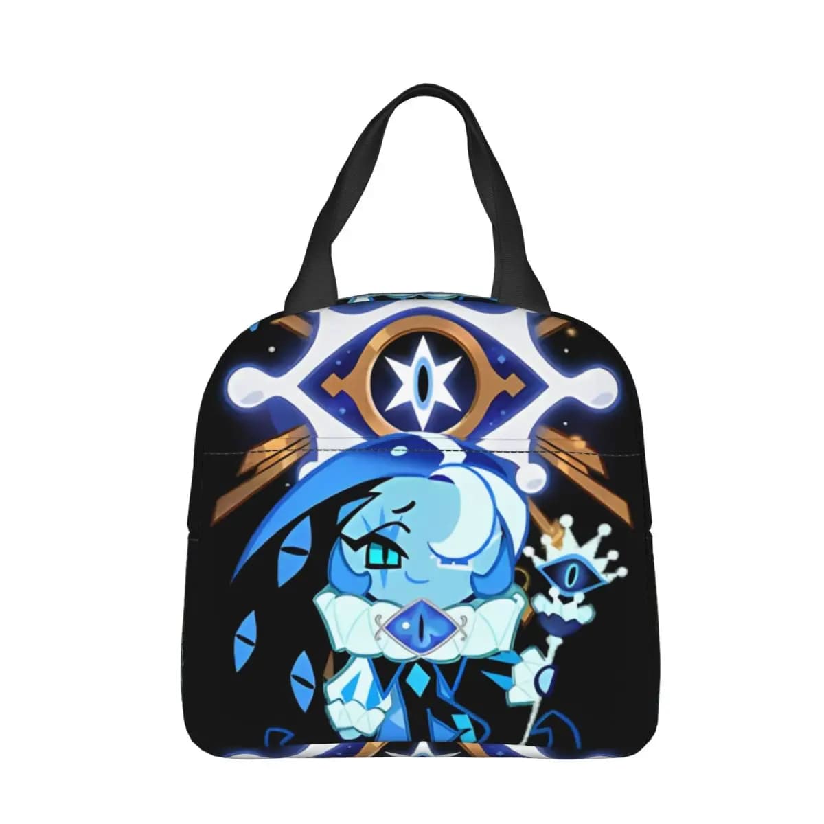 Shadow Milk Cookie Run Kingdom Borse per il pranzo isolate Borsa termica Contenitore per pasti Simpatico cartone animato Anime Lunch Box Tote Borsa per alimenti