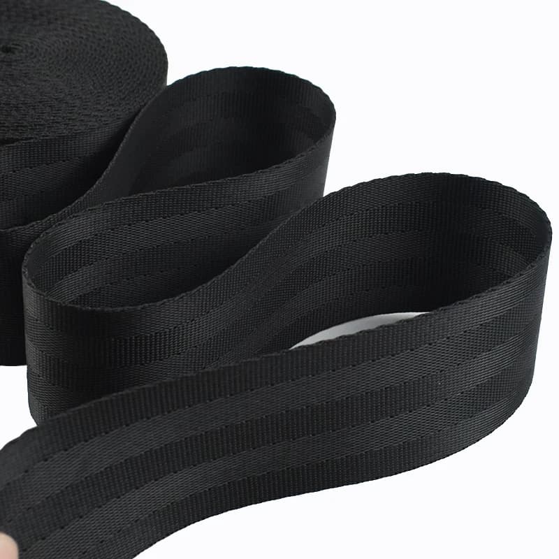Nastri in Nylon Nero da 2/5/10 Metri, 20/25/32/38/50/70/75mm, per Borse, Cinghie, Cinture, Fasce, Decorazioni per Abbigliamento e Cucito