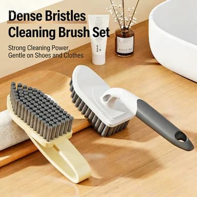 Spazzola per la casa, spazzola multifunzionale per scarpe, spazzola per vestiti, setole morbide, nessun danno alle scarpe, lavaggio delle scarpe