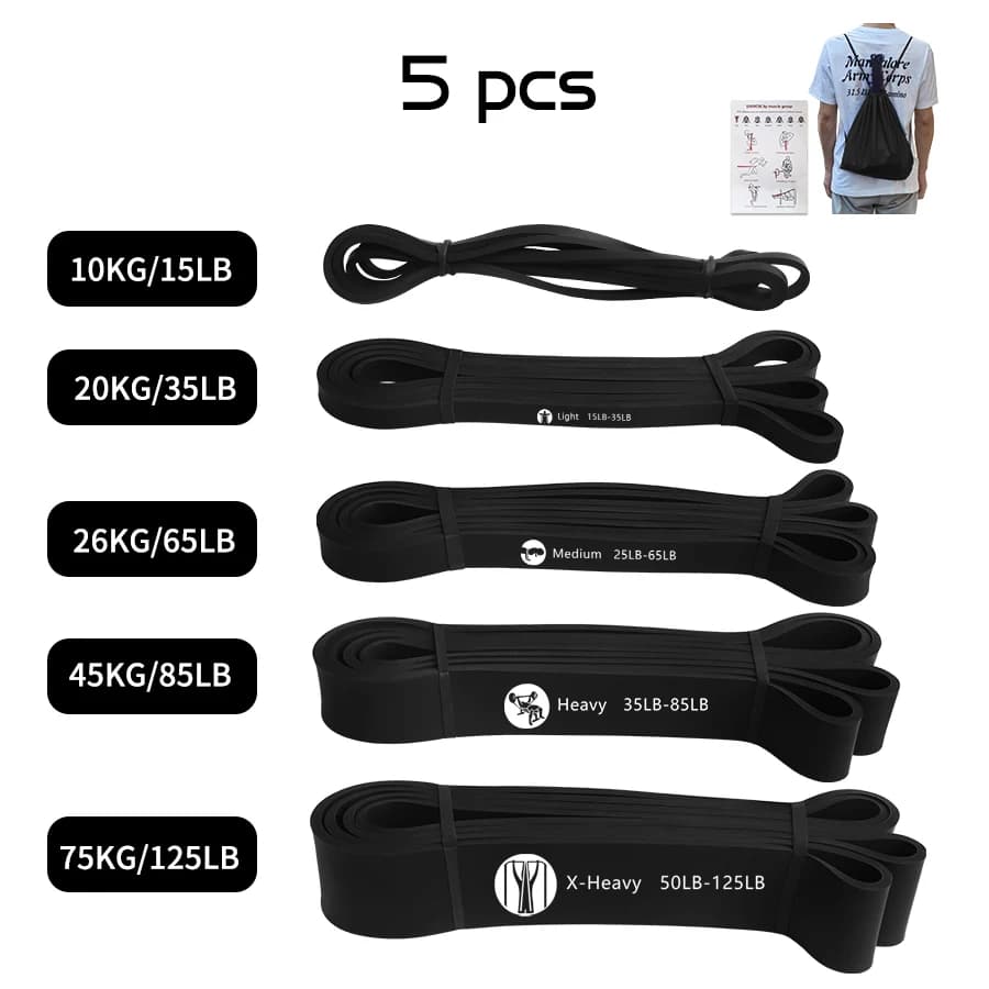 Elastic Band for Sports Exercises, Traction Assistance, Resistance Band Resistant, Pilates and Fitness Training Equipment