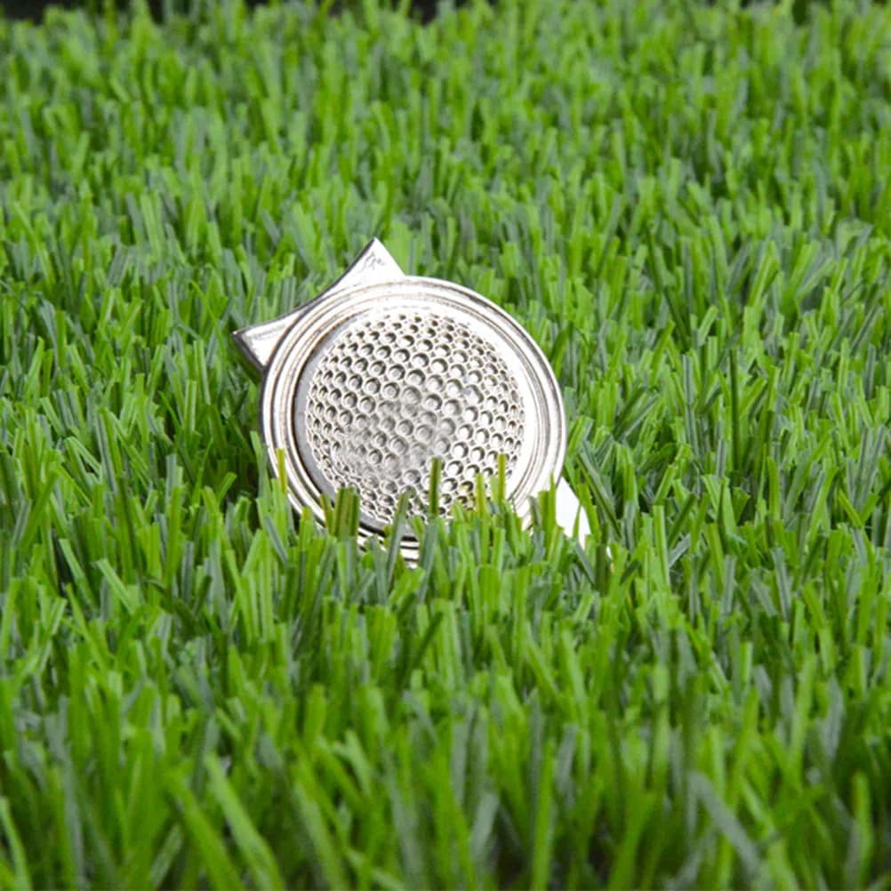 2 Pezzi Riparatore di Divot per Golf con Marcatore di Palline, Portatile, Leggero, Durevole, Design Ergonomico per Appassionati di Golf