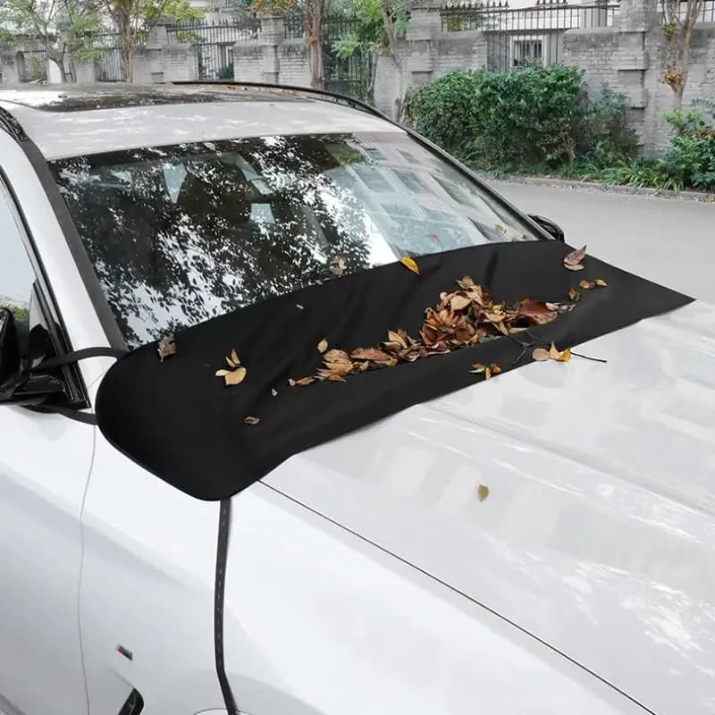 M/L Copertura universale per parabrezza per auto Foglie Foglie Gelo Protezione dalla neve Rete Parasole Finestrino anteriore Canale antipioggia Copertura antipolvere per tergicristallo