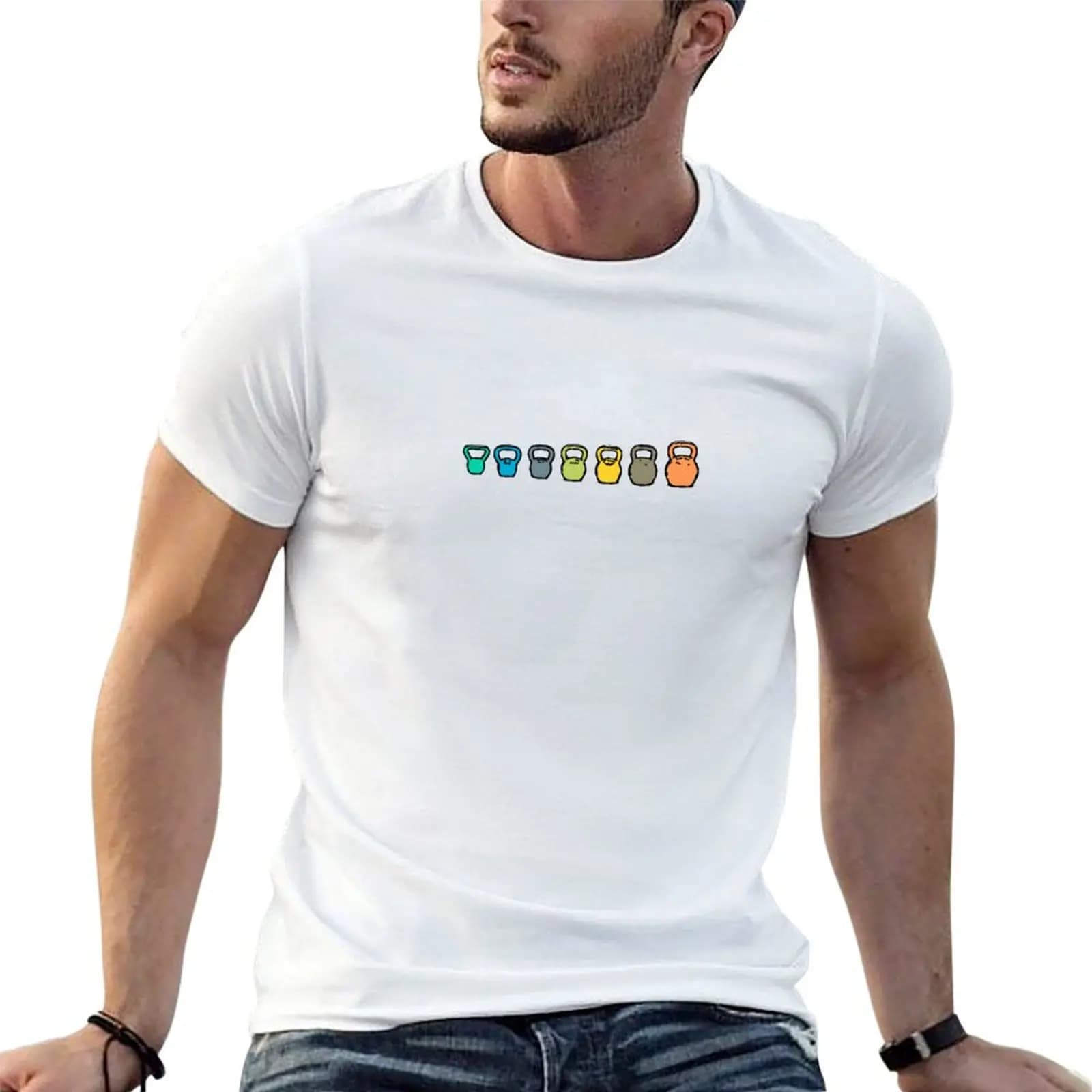 Kettlebell patterns T-Shirt Holiday Simple Tee Shirt
