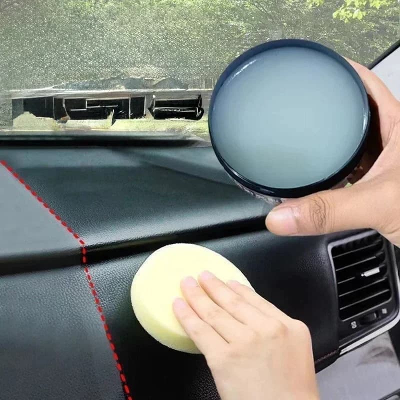 Olio e Cera per Manutenzione Sedili in Pelle Auto, Crema Multifunzionale per Lucidatura e Ripristino, Cera per Pulizia Divani in Pelle e Auto
