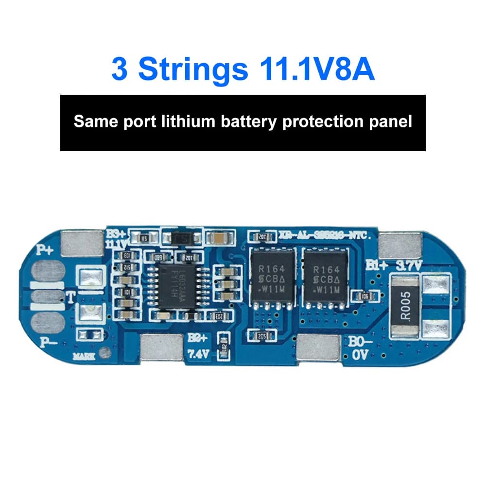 BMS 3S 8A 11.1V 18650 PCB BMS Power Bank battery balancer lithium battery charging protection card