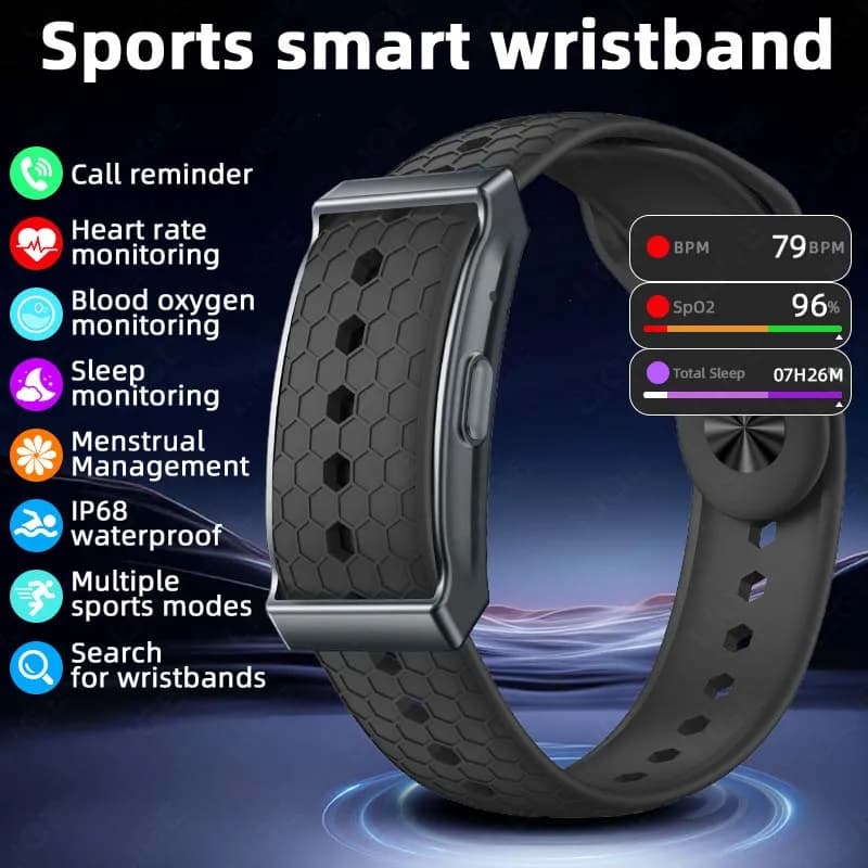 LIGE Without Screen Smart Men's Sports Watch Outdoor Fitness Cardiofrequency IP68 Waterproof New Smartwatch For Andrio IOS 2025