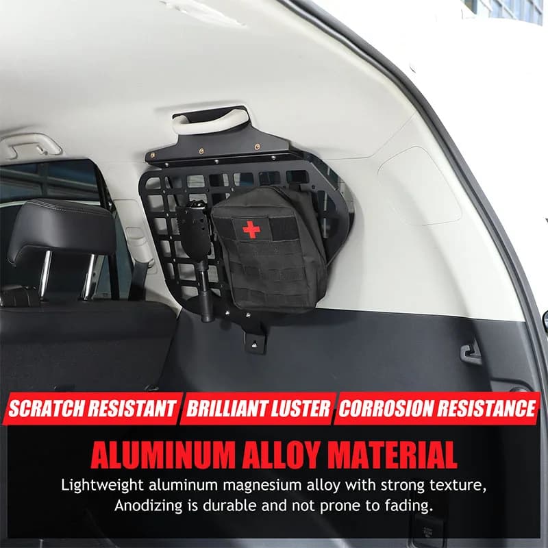 Baule posteriore Finestra Laterale Scaffale Detriti Rack Organizer Per Toyota Land Cruiser Prado FJ150 150 2010-2023 Accessori Per Interni Auto